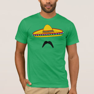 Fiesta-T - Shirt Schnurrbart und Sombrero Cinco