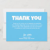 Fiesta Taco Abschluss Foto Danke Karte (Rückseite)