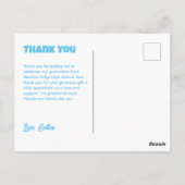 Fiesta Taco Abschluss Foto Vielen Dank Postcard Postkarte (Rückseite)