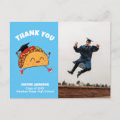 Fiesta Taco Abschluss Foto Vielen Dank Postcard Postkarte (Vorderseite)