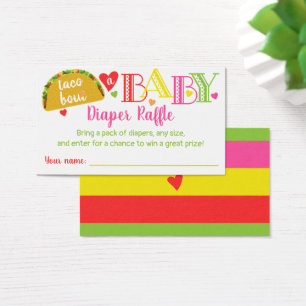 Fiesta Taco Baby Girl Shower Windschutzkarte