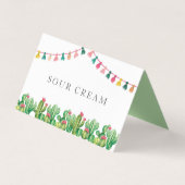 Fiesta taco Bar Party Visitenkarten (Vorderseite)