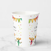 Fiesta Taco 'Bout A Baby Cactus Animal Baby Shower Pappbecher (Links)