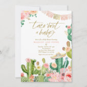 Fiesta Taco 'Bout A Baby Cactus Baby Shower Einladung (Vorderseite)
