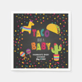 Fiesta Taco Bout a Baby Napkin - Anpassbar Serviette (Vorderseite)