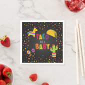Fiesta Taco Bout a Baby Napkin - Babydusche Serviette (Beispiel)