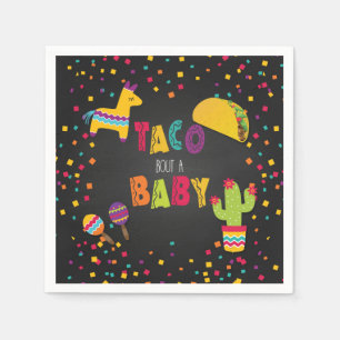 Fiesta Taco Bout a Baby Napkin - Babydusche Serviette