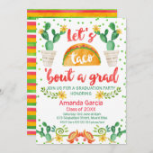 Fiesta Taco Bout A Grad Party Einladung (Vorne/Hinten)
