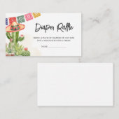 Fiesta Taco 'Bout Baby Duwer Windelwanne Raffel Begleitkarte (Vorne/Hinten)