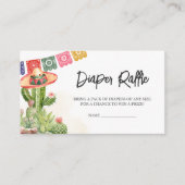 Fiesta Taco 'Bout Baby Duwer Windelwanne Raffel Begleitkarte (Vorderseite)