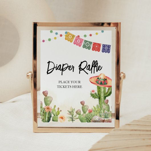 Fiesta Taco 'Bout Baby Duwer Windelwanne Raffel Poster