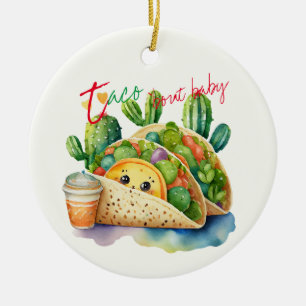 Fiesta Taco 'bout Baby Shower Niedlich Fun Modern Keramik Ornament