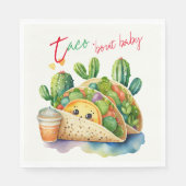 Fiesta Taco 'bout Baby Shower Niedlich Fun Modern Serviette (Vorderseite)