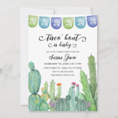 Fiesta Taco 'Bout Cactus Baby Shower Einladung (Vorderseite)