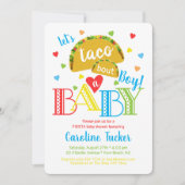 Fiesta Taco Bout eine Baby Boy Dusche Einladung (Vorderseite)
