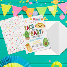 Fiesta Taco Bout Eine Kinderdusche Einladung