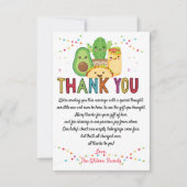 Fiesta Taco Bout Kinderdusche Danke Karte (Vorderseite)