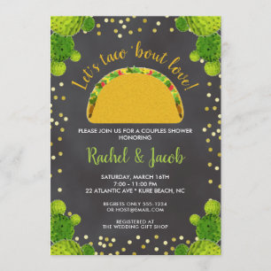 Fiesta Taco Bout Liebe Paare Polterabend Einladung
