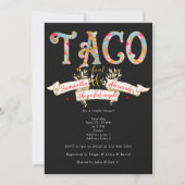 Fiesta Taco Bout Liebe Perfect Couple Dusche Einladung (Vorderseite)