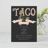 Fiesta Taco Bout Liebe Perfect Couple Dusche Einladung (Stehend Vorderseite)
