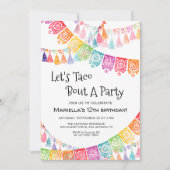 Fiesta Taco Bout Party Birthday Invitation Einladung (Vorderseite)