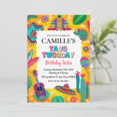 Fiesta Taco Einladung (Stehend Vorderseite)