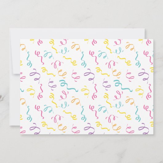 Fiesta Taco Geburtstagspartei Einladung (Rückseite)