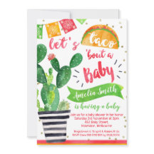 Fiesta Taco Kinderdusche Einladung