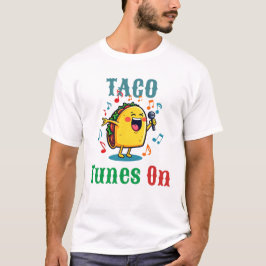 Fiesta Taco Singing Mexican Taco Cartoon Outfit T-Shirt