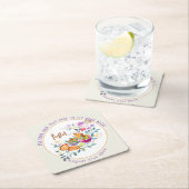 FIESTA Tacos Guacamole Folkart Blume Custom Rechteckiger Pappuntersetzer (Vor Ort)