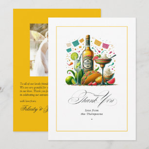 Fiesta Tacos und Tequila Dankeskarte