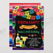 Fiesta tequila Einladung (Vorne/Hinten)