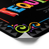 Fiesta TEQUILA! Party-Beschriftung Poster (Ecke)