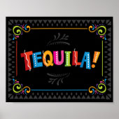 Fiesta TEQUILA! Party-Beschriftung Poster (Vorne)