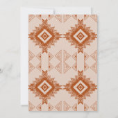 Fiesta Terracotta Desert Print 30. Geburtstag Part Einladung (Rückseite)