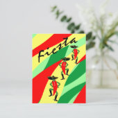 Fiesta-Thema-Party Einladungs-bunte Ausläufer Einladung (Stehend Vorderseite)