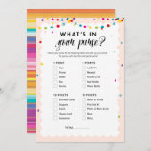 Fiesta Thema, was in Ihrem Baby-Dusche-Handtasche  Programm (Vorne/Hinten)