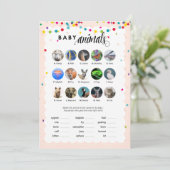 Fiesta Theme Baby Dusche Spiele Baby Tiere Programm (Stehend Vorderseite)