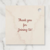 Fiesta Theme Brautparty Personalisiert Cactus Geschenkanhänger (Rückseite)