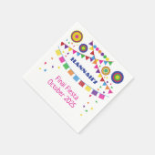Fiesta Theme Cocktail Napkin Serviette (Ecke)