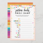 Fiesta Theme Emoji Bilderbücher Babydusche Spiel Programm (Vorne/Hinten)