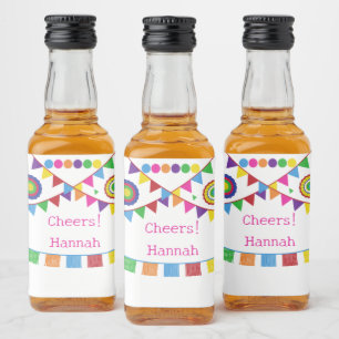 Fiesta Theme Mini Flaschen Labels Alkoholflaschenetikett