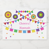 Fiesta Theme Mini Flaschen Labels Alkoholflaschenetikett (Einzelnes Label)