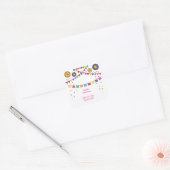 Fiesta Theme Square Party Sticker (Umschlag)