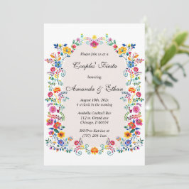 Fiesta Themed Couple Party Einladung
