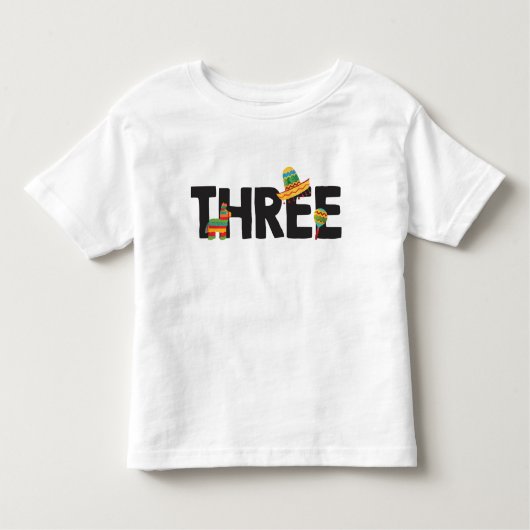 Fiesta Third Birthday Shirt (Vorderseite)