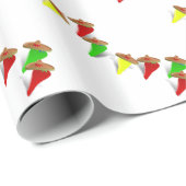 Fiesta Time! Tanzende Chili Paprikaschoten Geschenkpapier (Rolleneckpunkt)