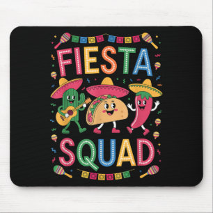 Fiesta-Trupp Taco Kaktus Pfeffer Chili lustig Cinc Mousepad