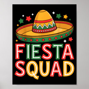 Fiesta-Truppe Cinco de Mayo Spaß lateinamerikanisc Poster