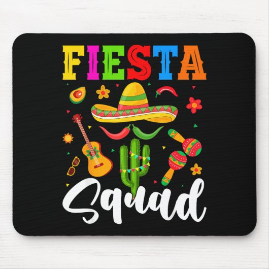 Fiesta-Truppe lustig cinco de mayo lass uns mexika Mousepad (Vorne)